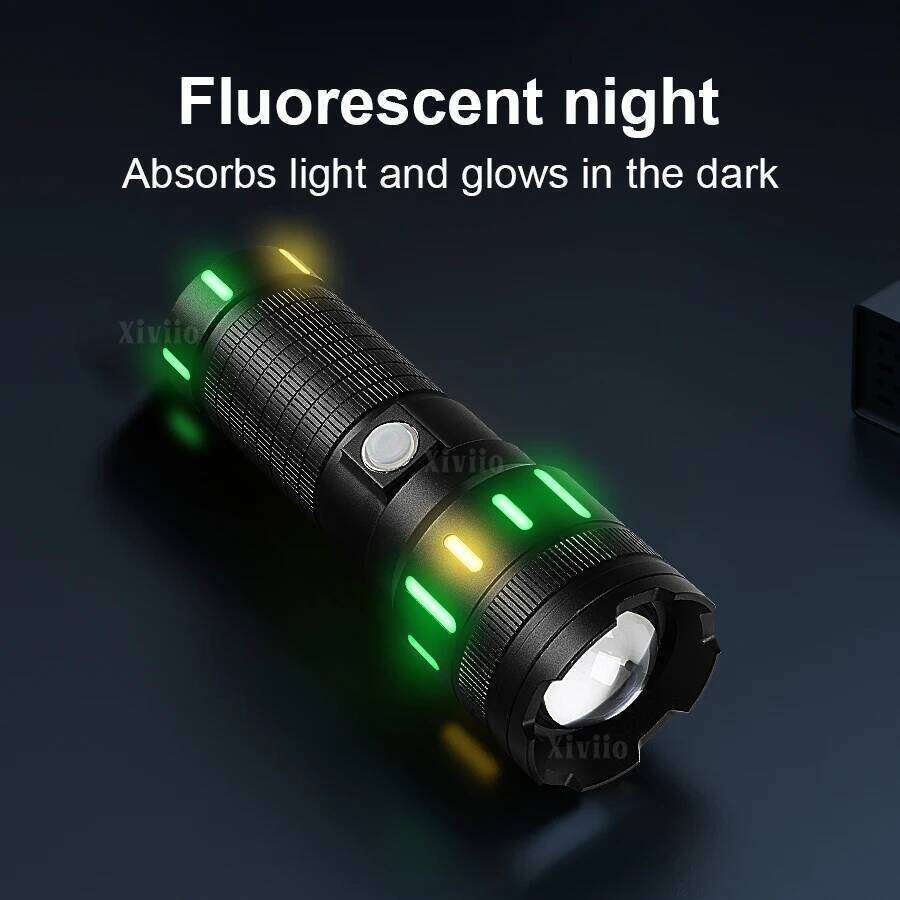 Ultra Bright Flashlight Most Powerful Flashlights Rechargeable Tactical Lantern 5 Modes Floodlight Outdoor Camping Zoomable Lamp Z260301