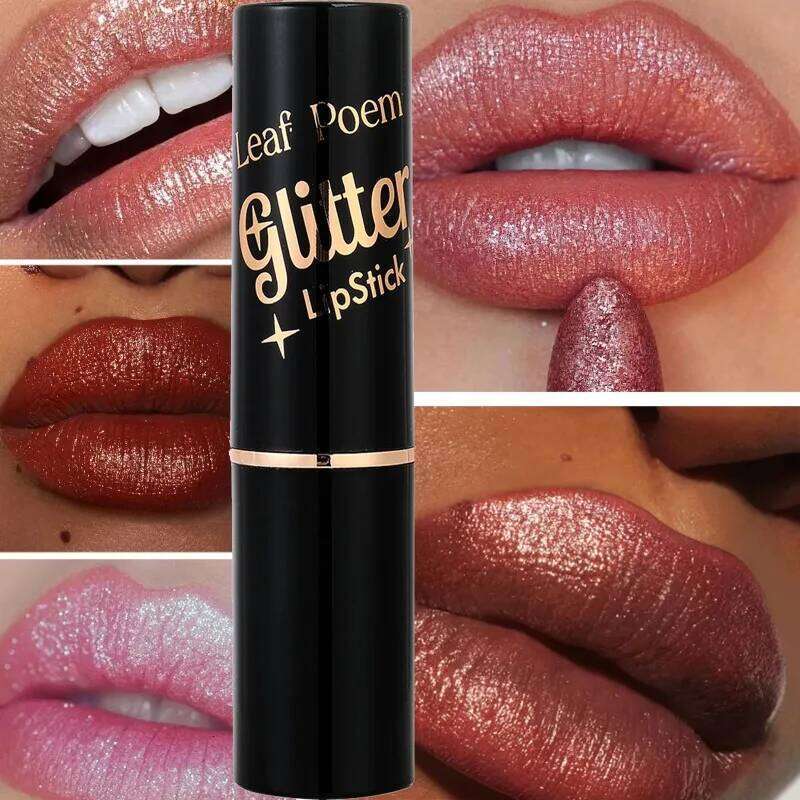 Metallic Glitter Lipstick Diamond Dazzling Waterproof Sexy Gloss Moisturizing Matte Velvet Pearlescent Lip Tint Balm Makeup H260302