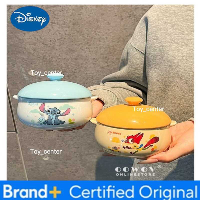 Disney Zootopia2 Judy Nick Instant Noodle Bowl Ceramics Stitch Tableware Kitchen Supplies Thermostability Gifts for Girls H260302