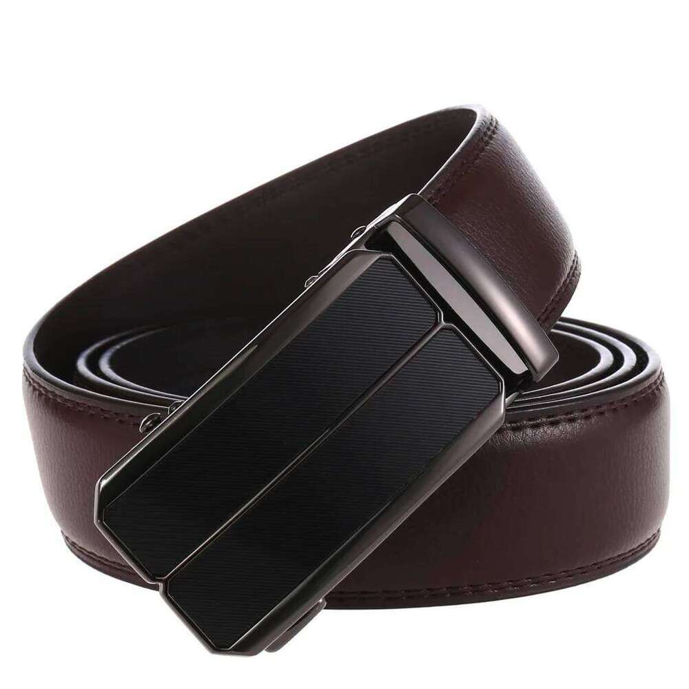 Designer Buckle Genuine Cow Leather Belts For Men Luxury Gift Formal Ceinture Homme Business Cowboy Waistband Trouser S260228
