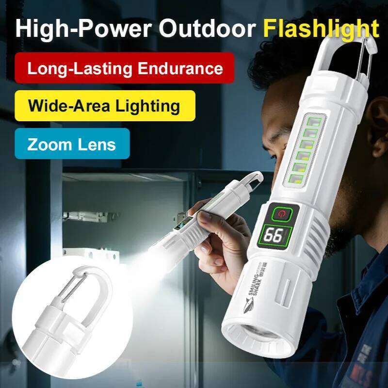 Flashlight Range Super Bright Rechargeable Long Lasting Outdoor Lighting Z260301