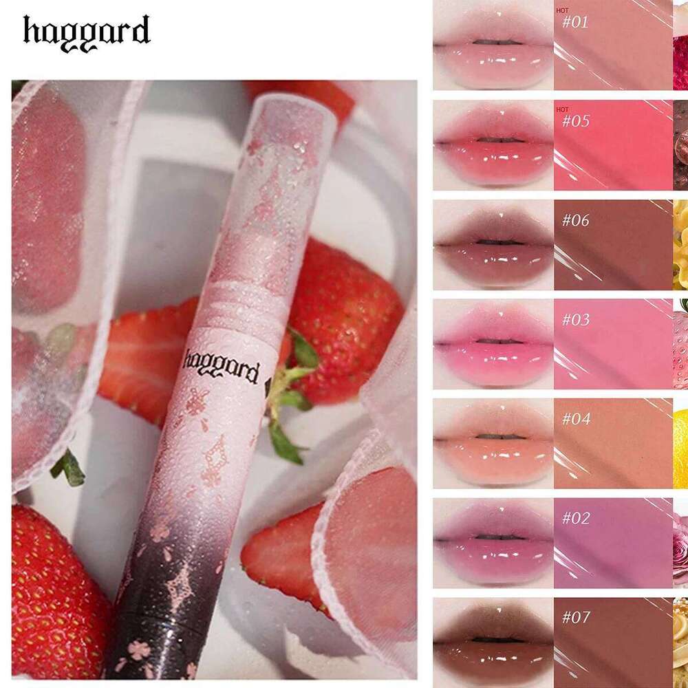 Haggard Glossy Serum EMO MONSTER Series,Serum-Inspired Lip Gloss,Water-Light Texture,Plumping Effect,Micro-Shimmer,Present H260302
