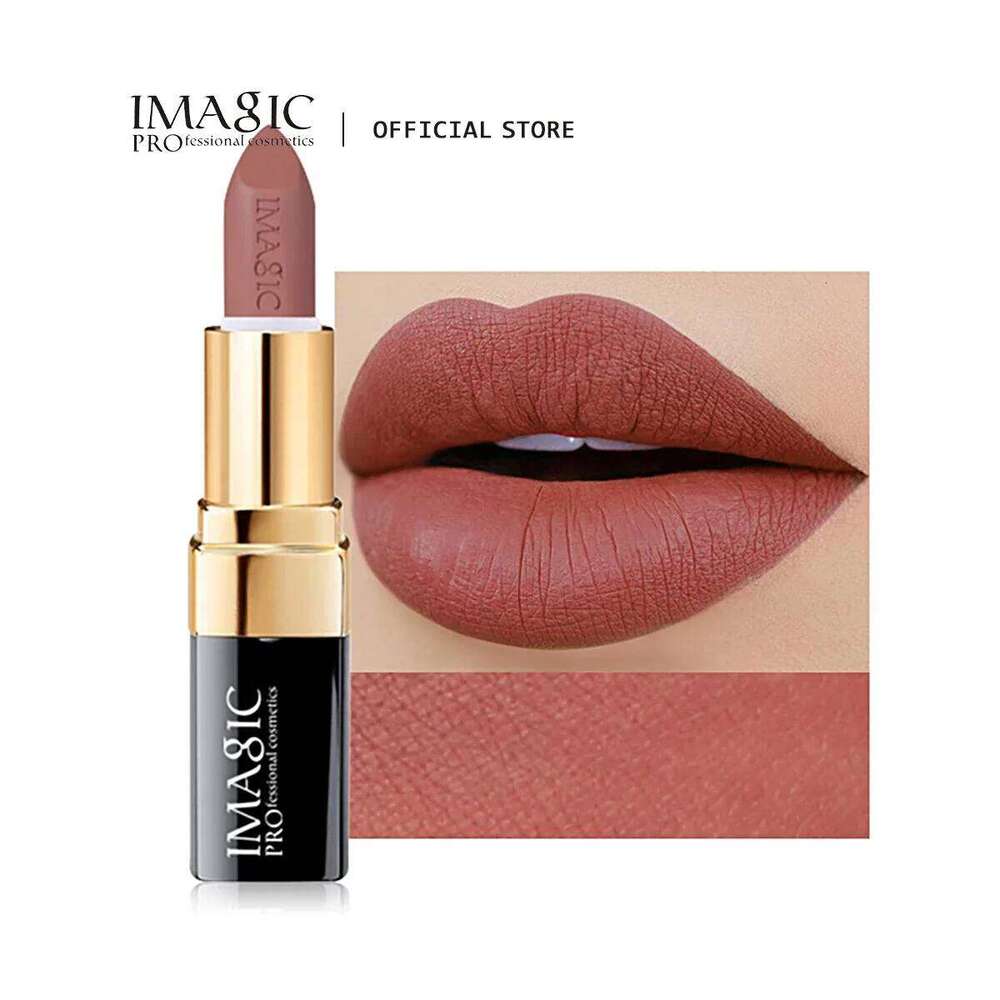 IMAGIC 12-Color Lipstick Matte Velvet Pigment Nude Rouge Waterproof Long Lasting Lip Profissional Cosmetics Beauty H260302
