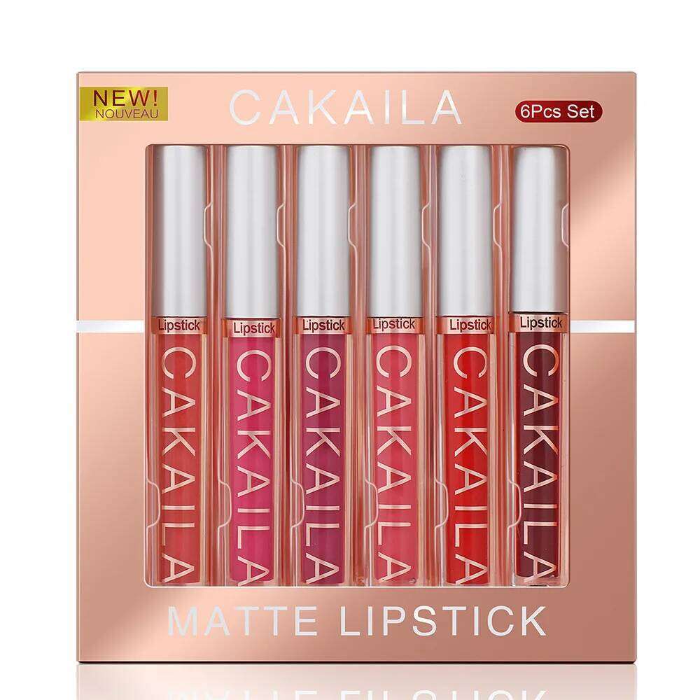 6 Pack Lip Gloss Set Matte And Long-Lasting Color Retention H260302