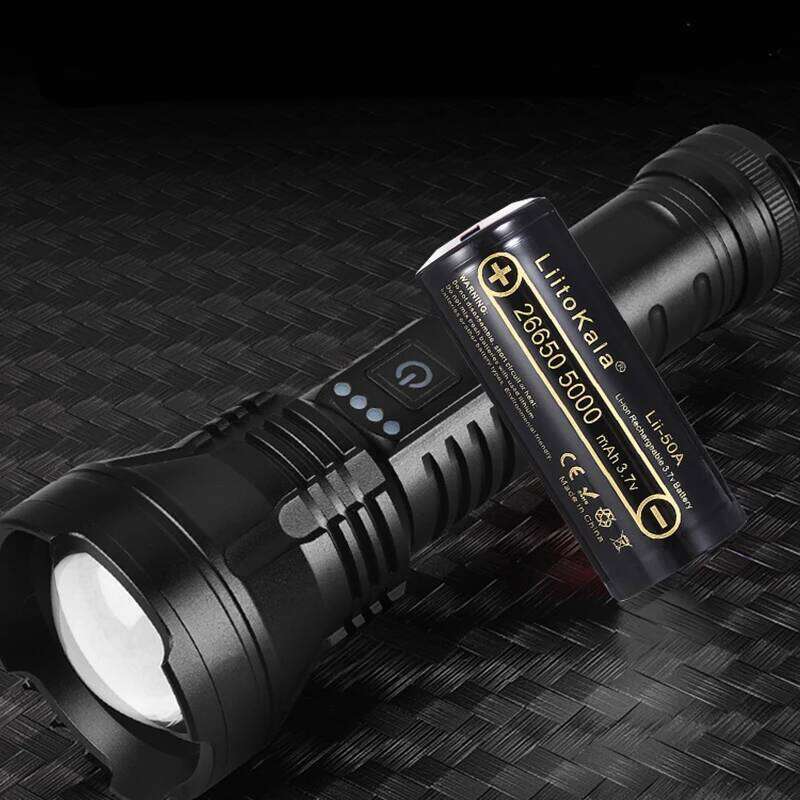 LiitoKala LF-903 20W White Laser Flashlight 1800LM, Zoomable, Lii-50A 5000mAh Battery, Tactical Outdoor Camping Emergency Z260301