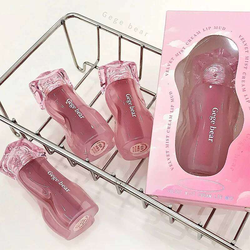 Gegebear Cream Velvet Matte Soft Texture Whitening Lip Mud Holiday Gift H260302