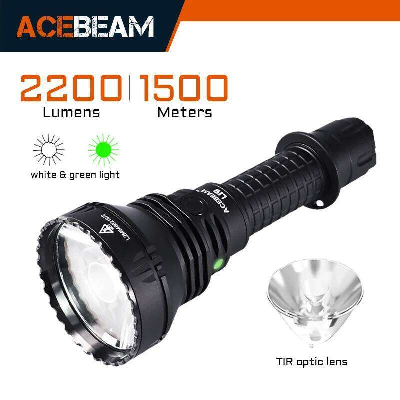 ACEBEAM L19 2.0 Max 2200 Lumens 1520 Meters Long-Rang Rechargeable Flashlight for Hunting Powerful LED Torch Z260301