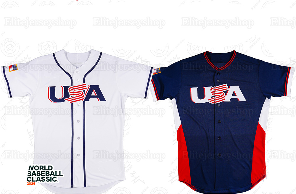 Aaron Judge Team USA 2026 World Baseball Classic Jersey Pete Crow-Armstrong Paul Skenes Harper WBC Pete Alonso Cal Raleigh J.T. Realmuto United States