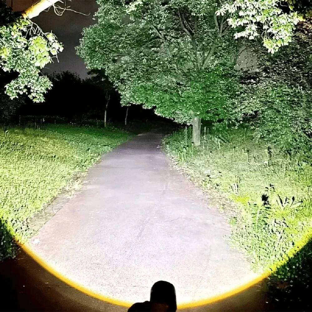 High Power Long-range Lantern Super Bright LED Flashlight USB Rechargeable Tactical Torch With Sidelight Lamp Waterproof Outdoor Z260301