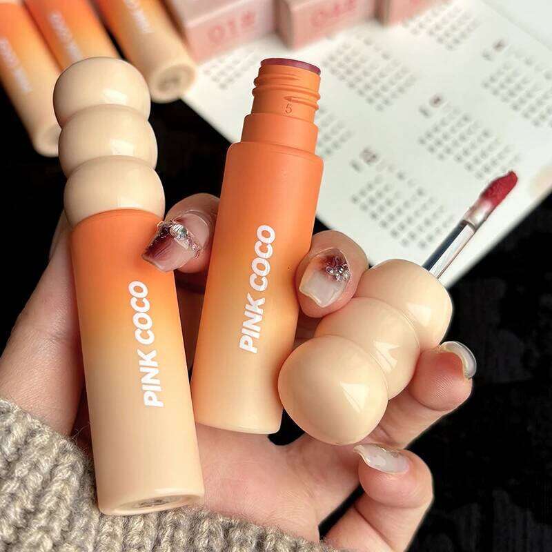 PINK COCO Sunset Galaxy Velvet Mud Low-saturation Tone Autumn and Winter Matte Lip Glaze H260302