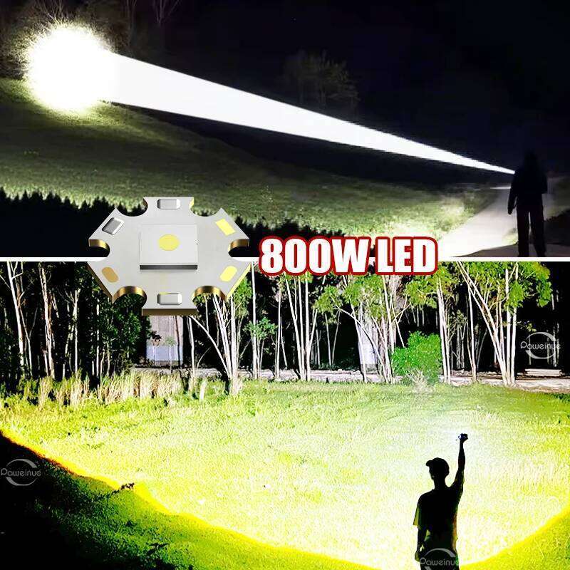 9000000LM Strong Light High Power Long Range Torch 18650 Rechargeable LED Fluorescent Flashlight Outdoor Hunting Lamp Z260301