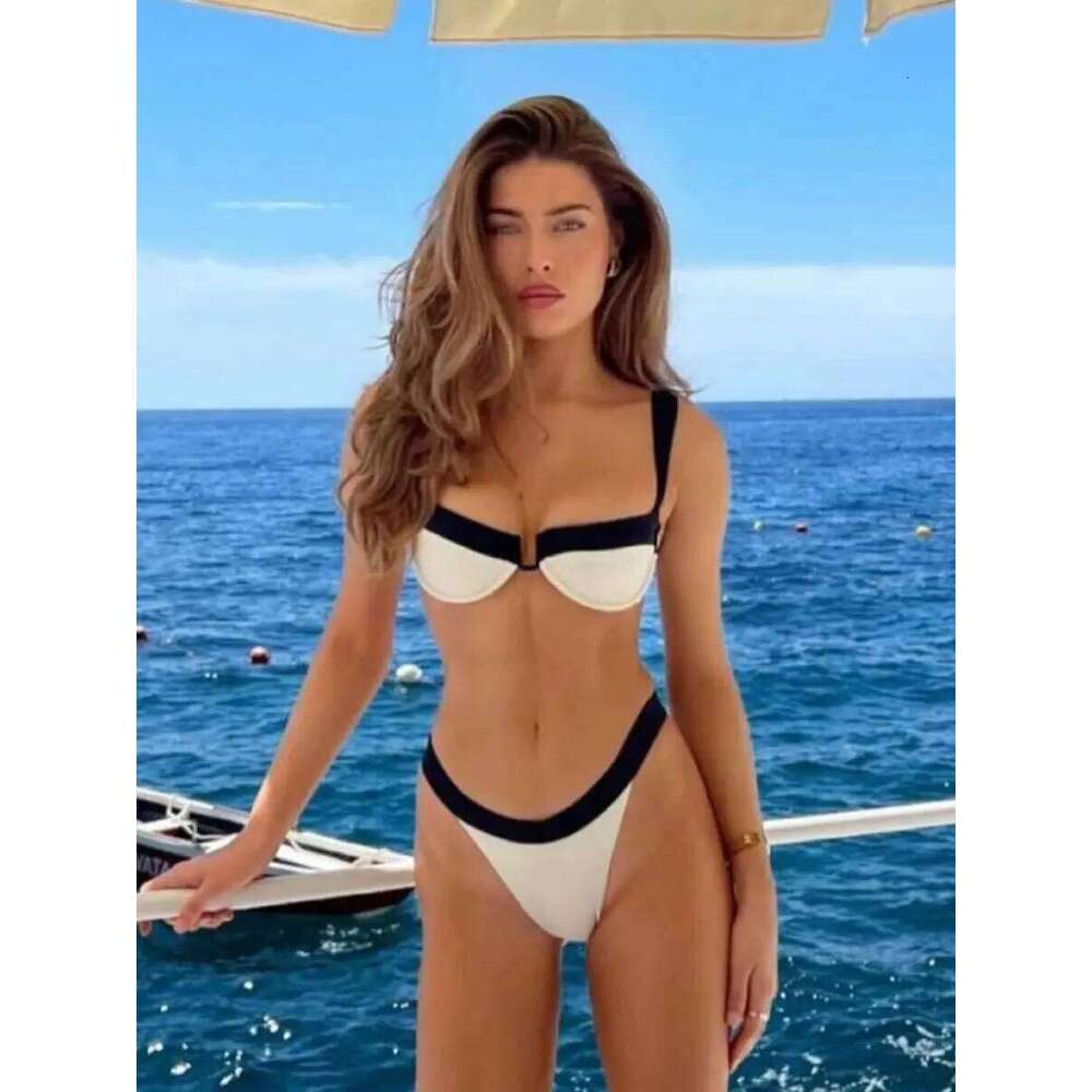 Push Up Bikinis Sexy Women Swimsuit Swimwear Female 2024 Patchwork Bikini Set Bathing Suit Swimming Suits Beachwear Biquini Z260301