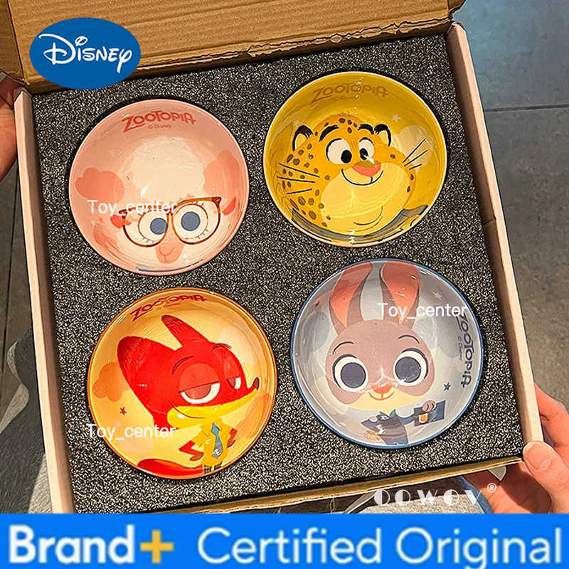 Disney Zootopia Judy Nick Ceramic Bowl Birthday Gift 2026 New Cartoon Style Girls Household Use Soup Rice Bowl Tableware Gift H260302