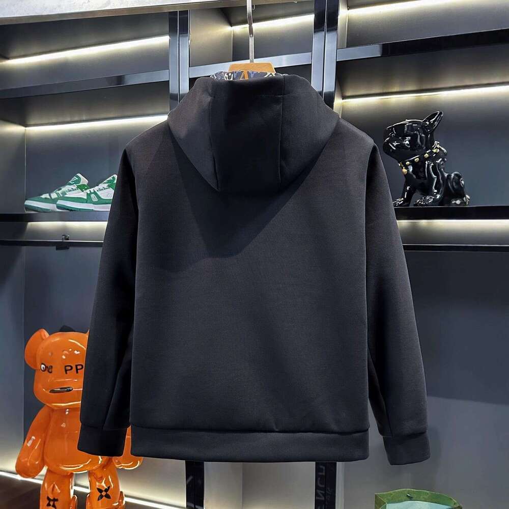 Light Luxury Autumn High-End Men's European-Style Casual Hooded Comfortable Jacket, Trendy New Fashion Versatile Item