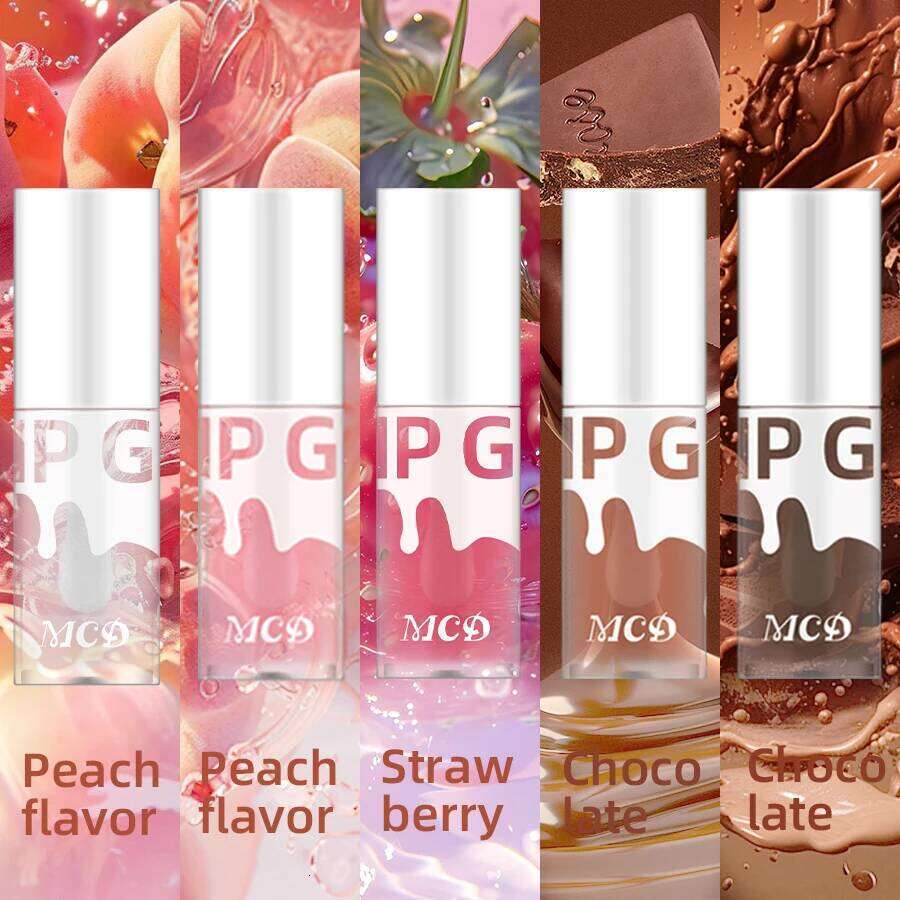 Crystal Jelly Moisturizing Oil Plumping Gloss Care of the Lips Makeup Lip Balm Korean Liquid Lipstick Cosmetic 5 Colors H260302