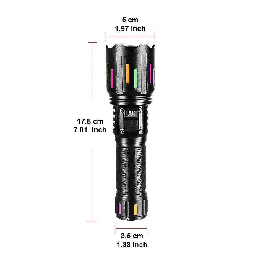 800000000LM Super Bright Flashlight Portable Rechargeable LED Lamp Zoom Tactical Lantern Waterproof Outdoor Lights For Fishing Z260301