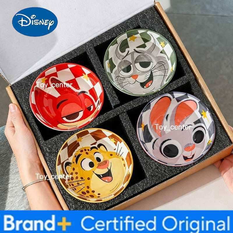 Disney Zootopia Judy Nick Creative Cartoon High-Quality Ceramic Tableware Girly Style Personalized Ceramic Bowl Birthday Gift H260302