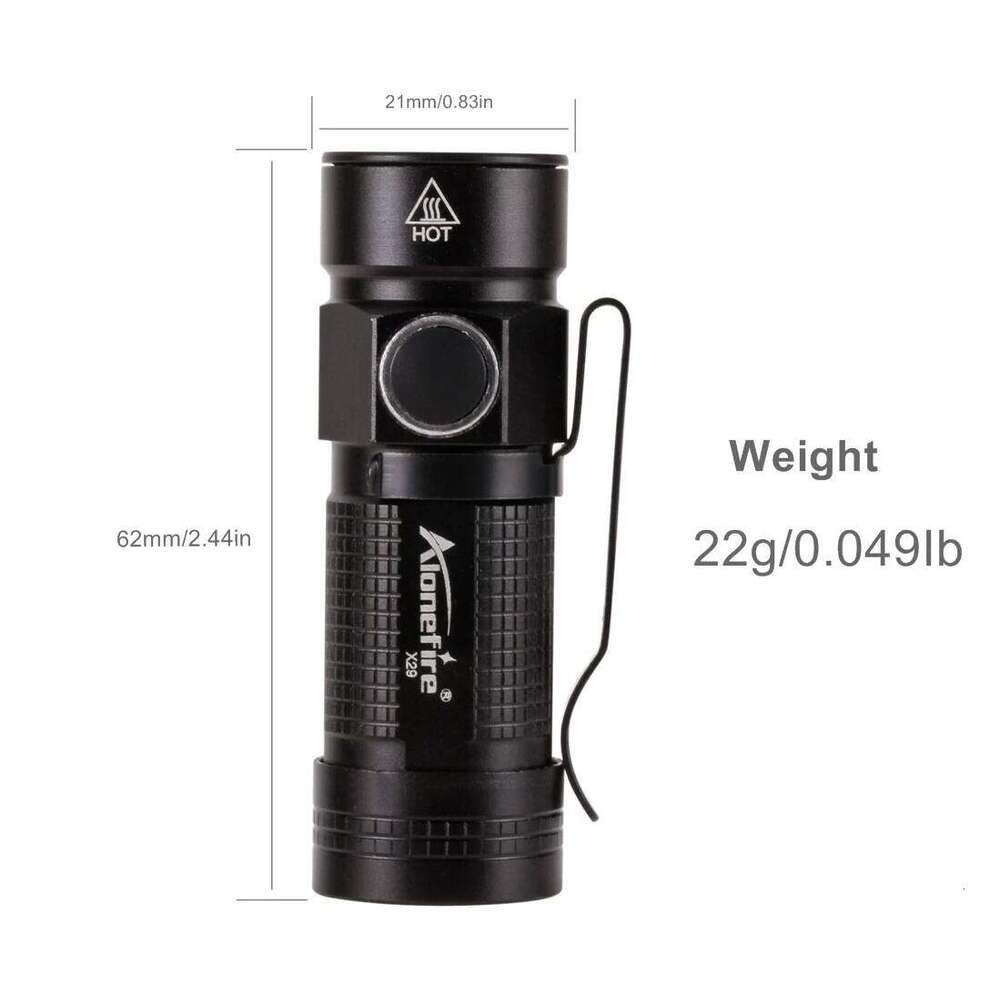 X29 LED Portable Mini Led Flashlight 12 hr Long endurance Fishing hiking child lady Backpack Hat Pocket Torch CR123A battery Z260301