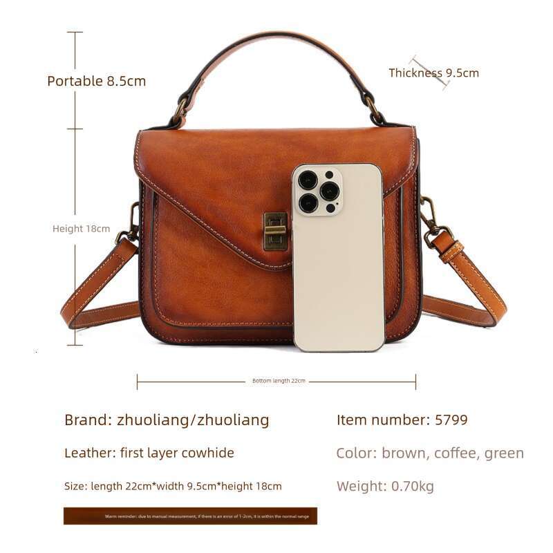 Luxury Shoulder Bags Totes Hobo Top Layer Cowhide Women S Handbag Street Retro Messenger High End Envelope Genuine Leather Crossbody Bag SENYY