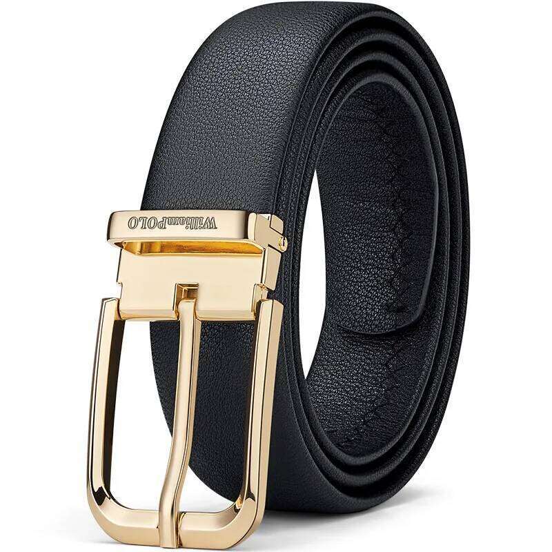 Business genuine leather fashionable needle buckle style men's belt, personalized high-end belt S260228