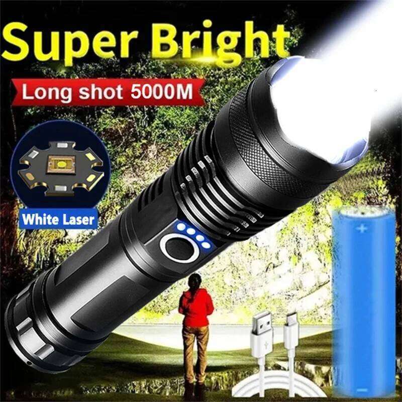 Super XHP120 Powerful High Power Led Flashlights USB Rechargeable Flashlight Tactical Torch For Camping,Outdoor Z260301