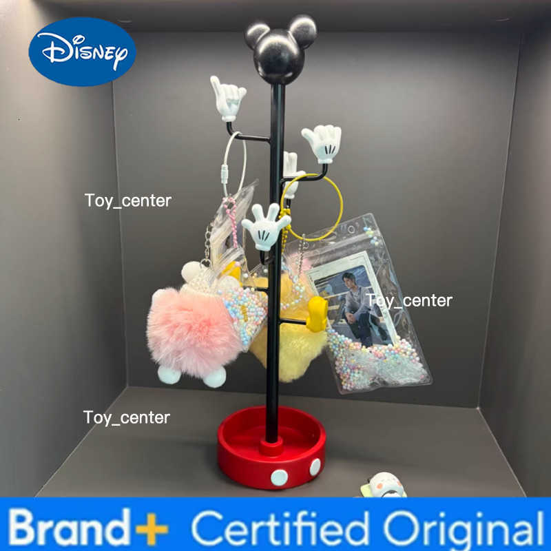 Disney Mickey Mouse Multifunctional Jewelry Rack with Mirror Creative Photo Frame Desktop Storage Organizer Home Decor H260302