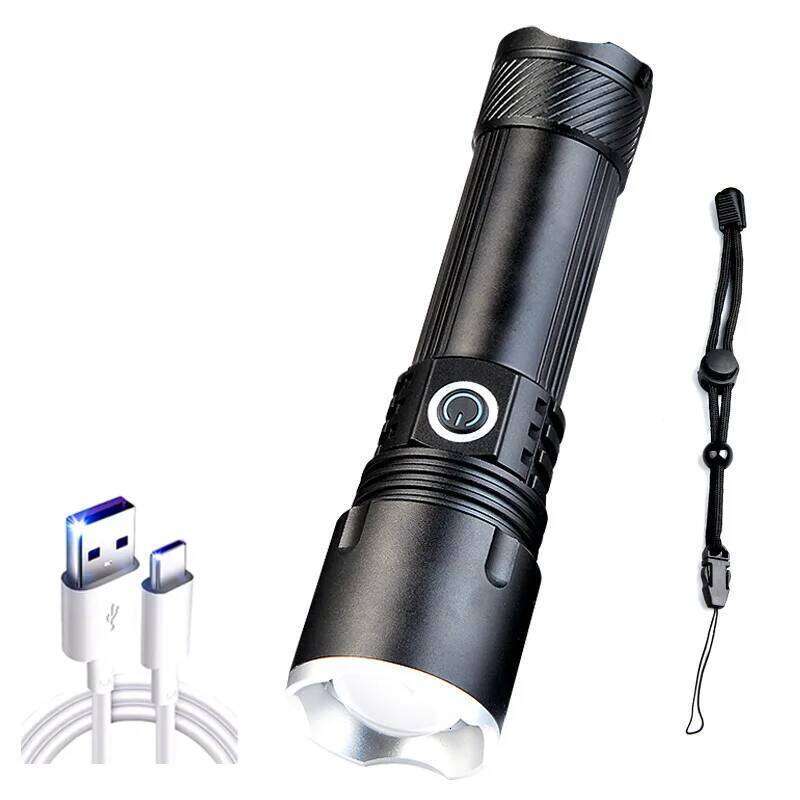 Strong Light Safety Hammer Outdoor Ultra-Bright White Laser Multi-functional High-Power Rechargeable Flashlight Z260301