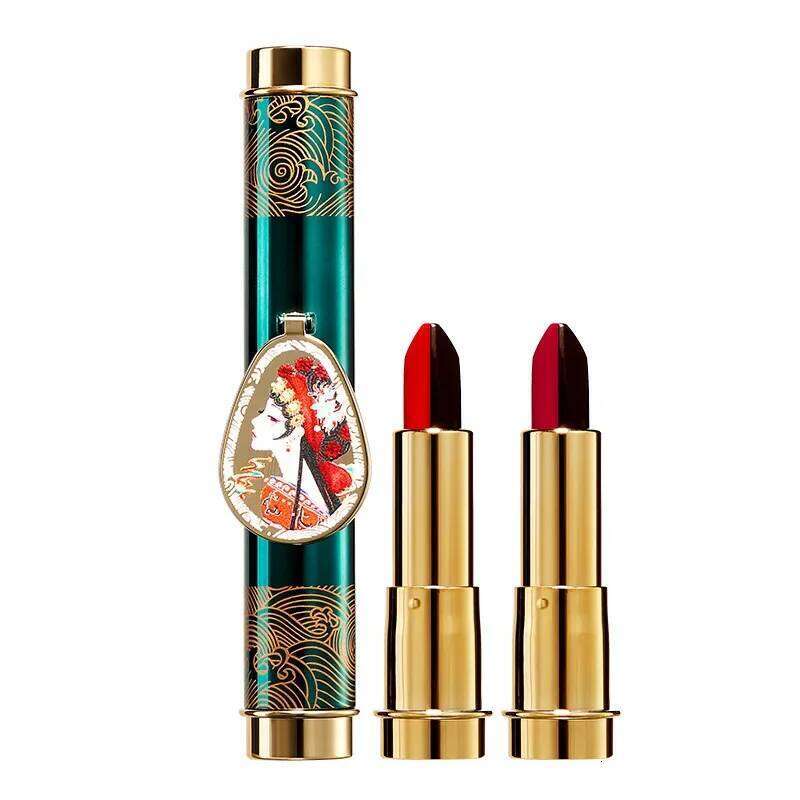 Agag Magic One Ten-Color Double Tube Matte Lipstick Lip Glaze Not Easy to Makeup H260302