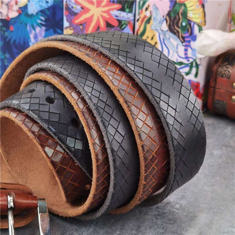 Stainless Steel Buckle Luxury Designer Belt Fashion Carving Leather Belts For Men Ceinture Male SBT0020 S260228