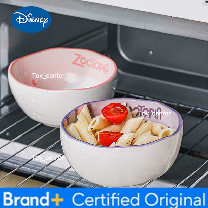 Disney 45-Inch Ceramic Bowl Set Cute Animal Salad Noodle Bowl Heat Resistant Rice Grain Bowl Kitchen Utensils Microwave Safe H260302