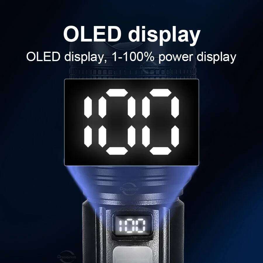 High Power LED Flashlights Built-in battery USB Rechargeable Strong Hand Light Multifunctional Torch Lamp For Emergency Camping Z260301