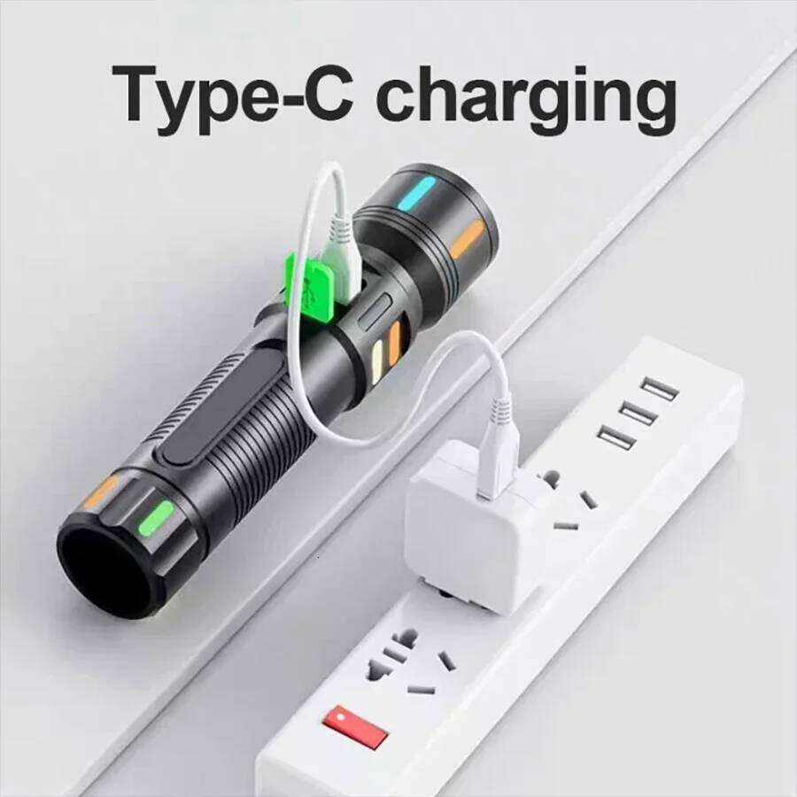 1000000LM LED Portable Rechargeable Flashlight Outdoor Tactical Torch Camping Waterproof Lantern Fishing Light Z260301