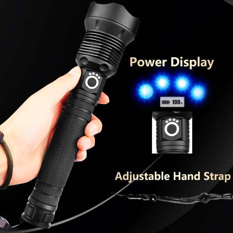 ZK20 XHP90/XPH70/XPH50 LED Flashlight Torch USB Rechargeable Power Display 26650 18650 battery Handheld Light Lantern Z260301