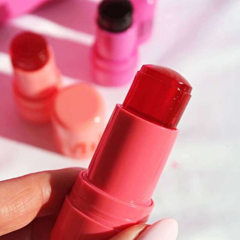 1/2/4PCS Jelly Lipstick Cheek Blush Stick Long Lasting Moisturized Blusher Sticker Lip Gloss Rouge Cream Facial Makeup Cosmetics H260302