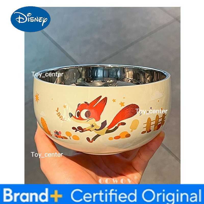 Disney Cute Judy Nick Rice Bowl New Home Version High-Quality Design for Boys and Girls Food-Grade Stainless Steel Bowl Gift H260302