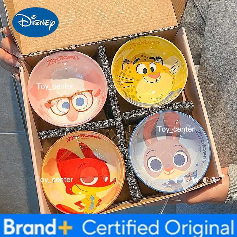 Disney Zootopia Judy Nick Ceramic Bowl Birthday Gift 2026 New Cartoon Style Girls Household Use Soup Rice Bowl Tableware Gift H260302