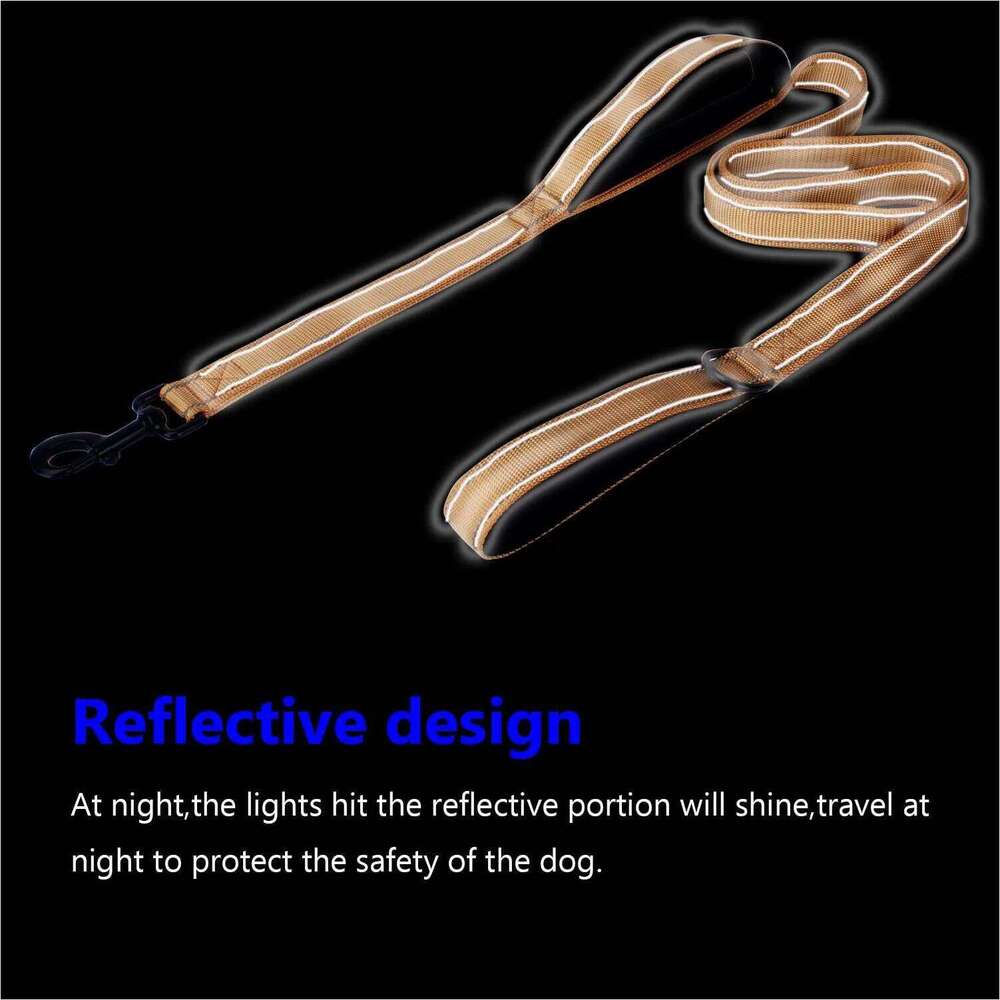 Leashes Outdoor Travel Dog Chain Heavy Duty Double Lead for Greater Control Safety Training Dual Handle 26Y0301