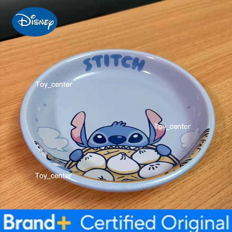 Disney Stitch Ceramic Rice Bowl Vegetable Dish Cute Cartoon Anime Merchandise ChildrenS Tableware Set For Household Kitchen Use Gift H260302