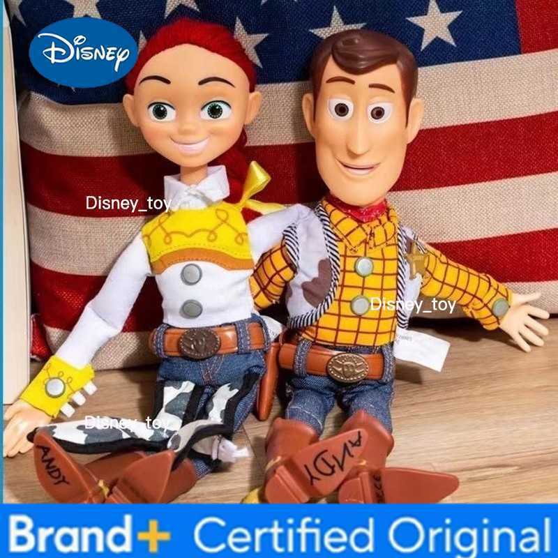 Disney 2025 In Stock New Toy Story 4 Talking Woody Jessie Action Figure Sing Soft Cute Anime Figure Decoration Birthday Model Toy Gift H260302