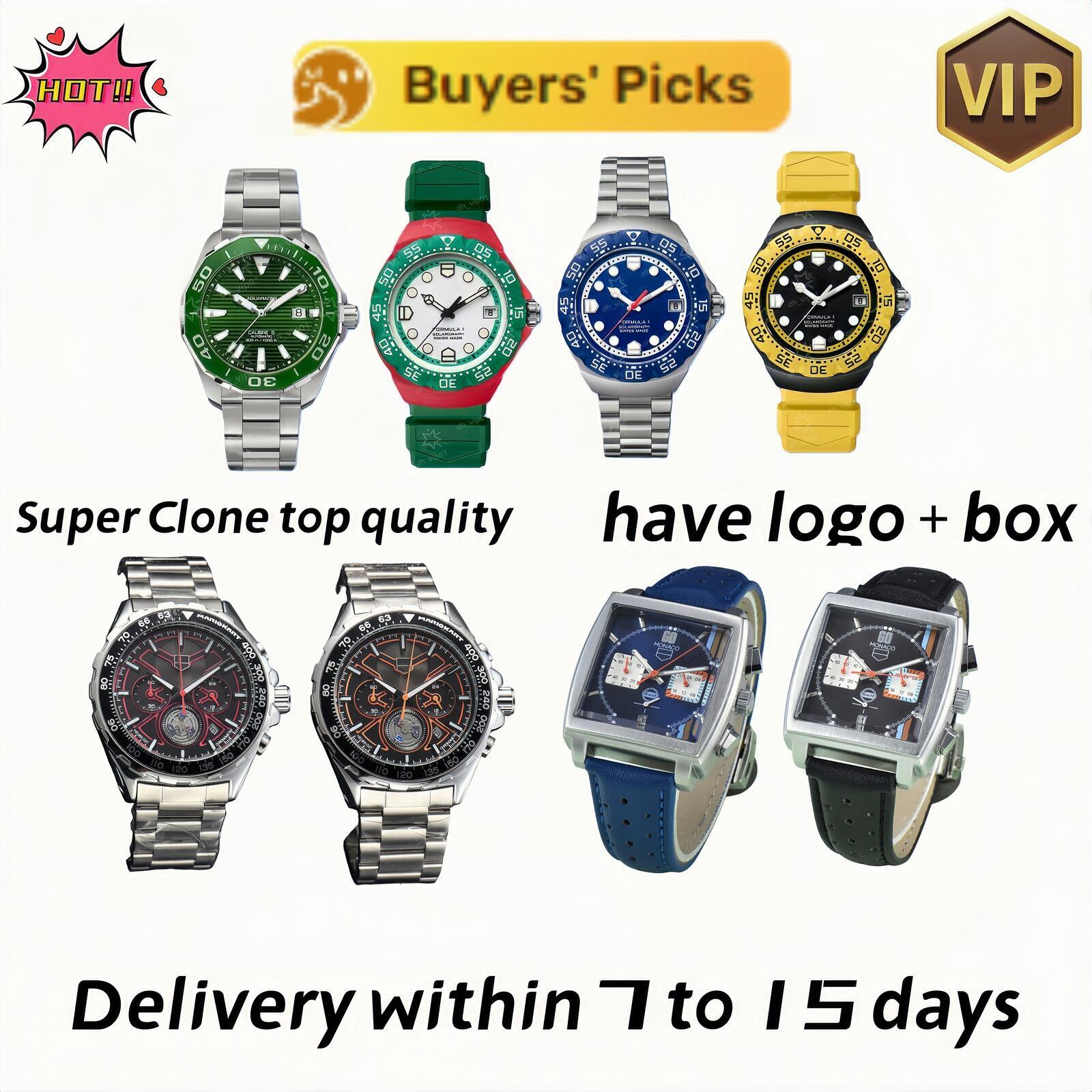 Luxury Tagly Heuerwatch Top Quality Factory Detail Designer Tags Heuerlys Watches Mens Womens Automatic Movement Sapphire Tags Heuererwatch Sports Wristwatch