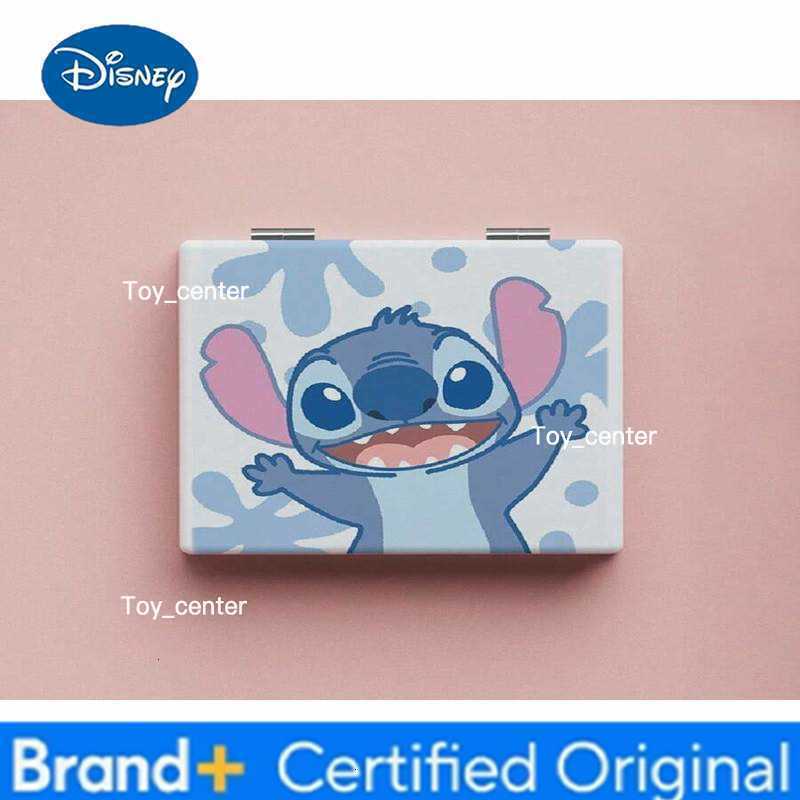 Disney Stitch series cartoon style small mirror double-sided folding portable carry Suitable for shopping and traveling H260302