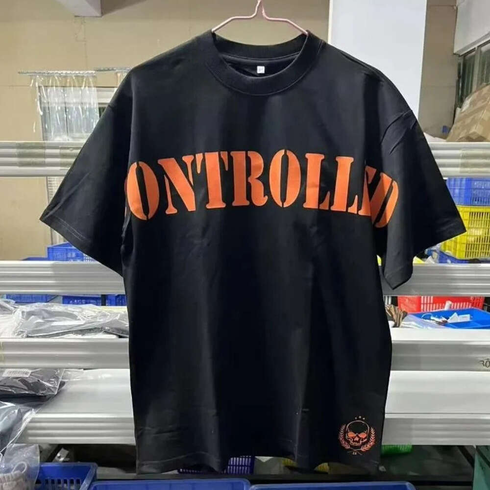 Free Shipping Shirts Summer Controlled Insanity T shirt Covers Over sized Short Sleeve Tees Workout Men's Clothing - view 6
