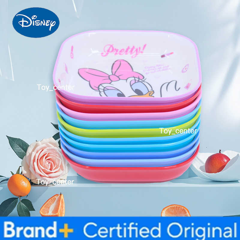 Disney 1pc cartoon Melamine square plateFamily dinner birthday party tableware beautiful and durable melamine square plate H260302