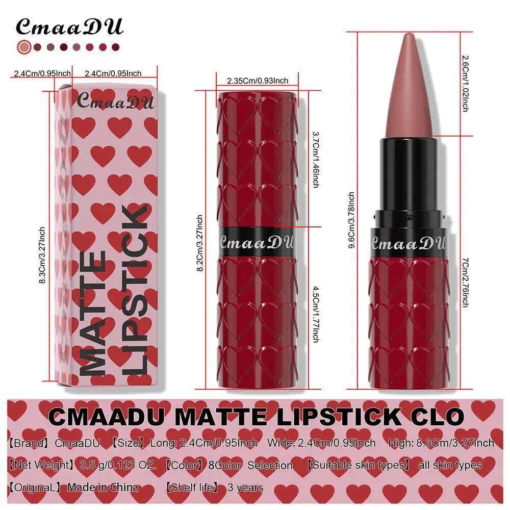 Velvet Matte Lipstick Pencil Waterproof Long Lasting Nude Red Brown Gloss Non Sticky Lip Liner Makeup H260302
