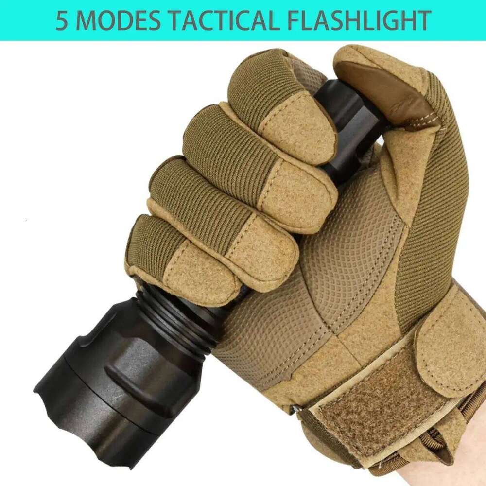 UltraFire C8 5 Mode Flashlight 1000LM High Brightness Long Range Tactical Camping Flashlights Outdoor Waterproof Torch Z260301
