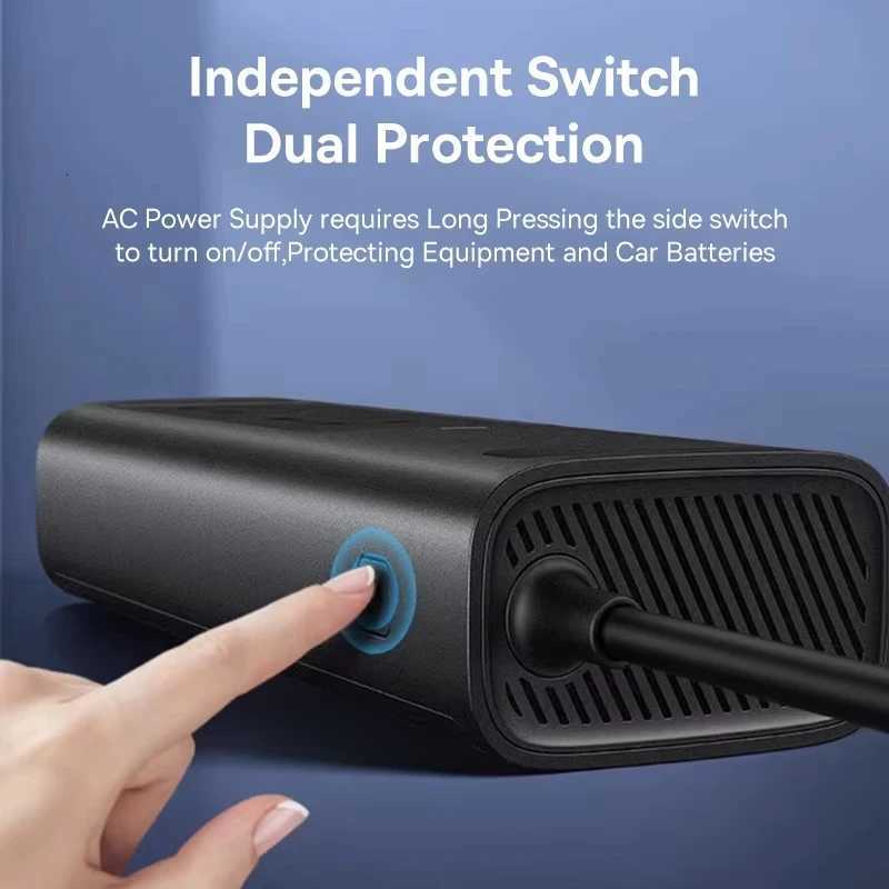 Baseus 150W Car Inverter DC 12V to AC 220V EU Auto Power Inversor USB Type C Fast Charger For Car Power Adapter Portable Light X260302