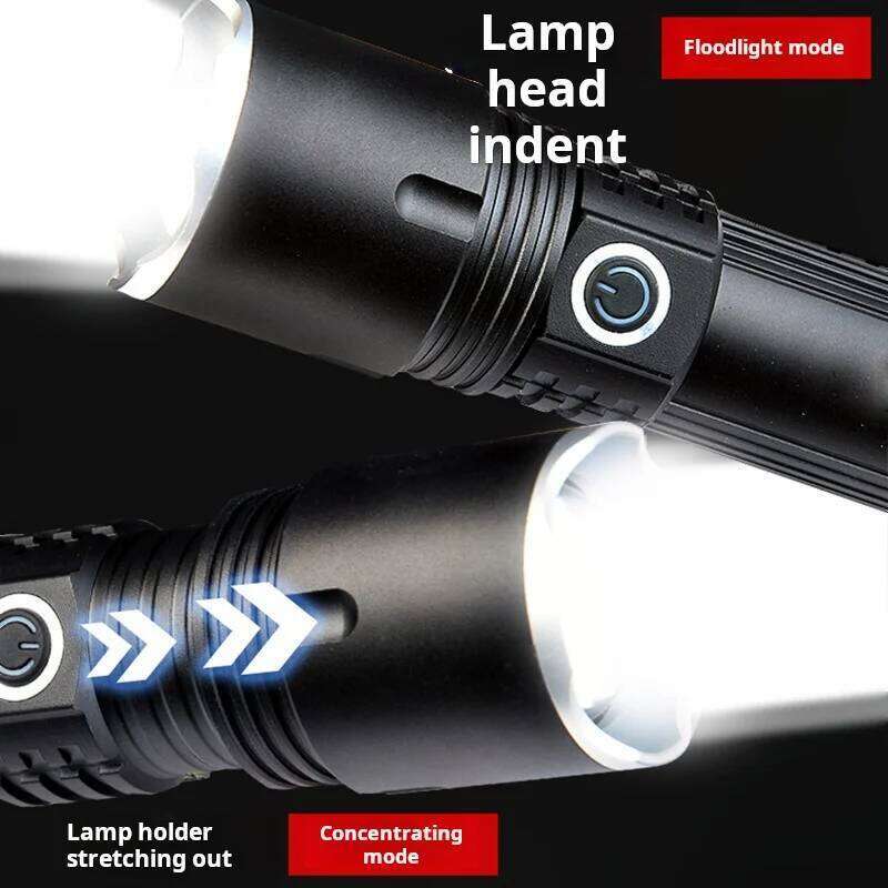 Strong Light Safety Hammer Outdoor Ultra-Bright White Laser Multi-functional High-Power Rechargeable Flashlight Z260301