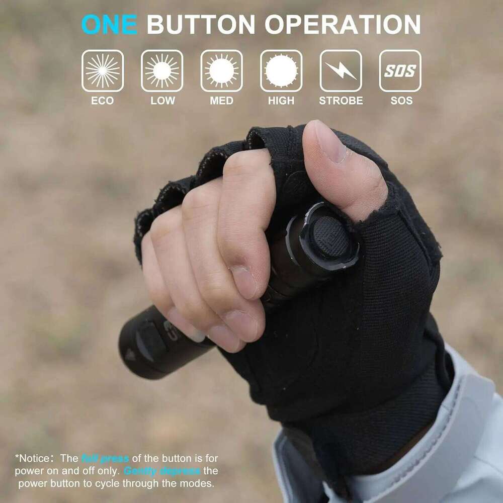 WUBEN C3 1200 High Lumens Rechargeable 6 Modes IP68 Waterproof LED Tactical Flashlight for Camping Hunting Z260301