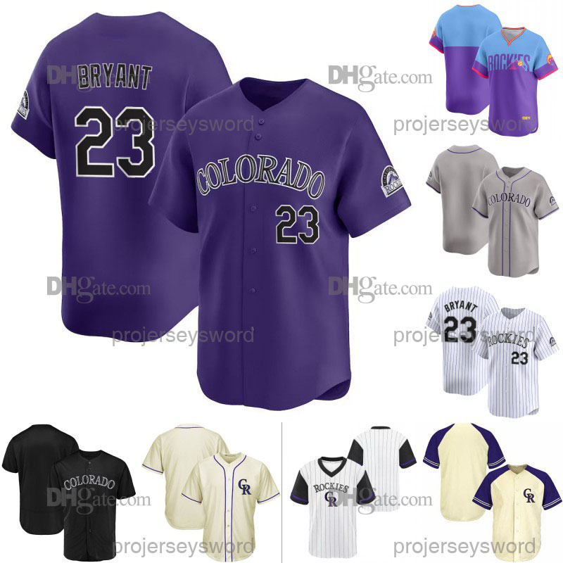 ColoradoRockies Jersey Hunter Goodman Brenton Doyle Tyler Freeman Braxton Fulford Adael Amador Troy Johnston Willi Castro Jake McCarthy Ryan Ritter Custom Jersey