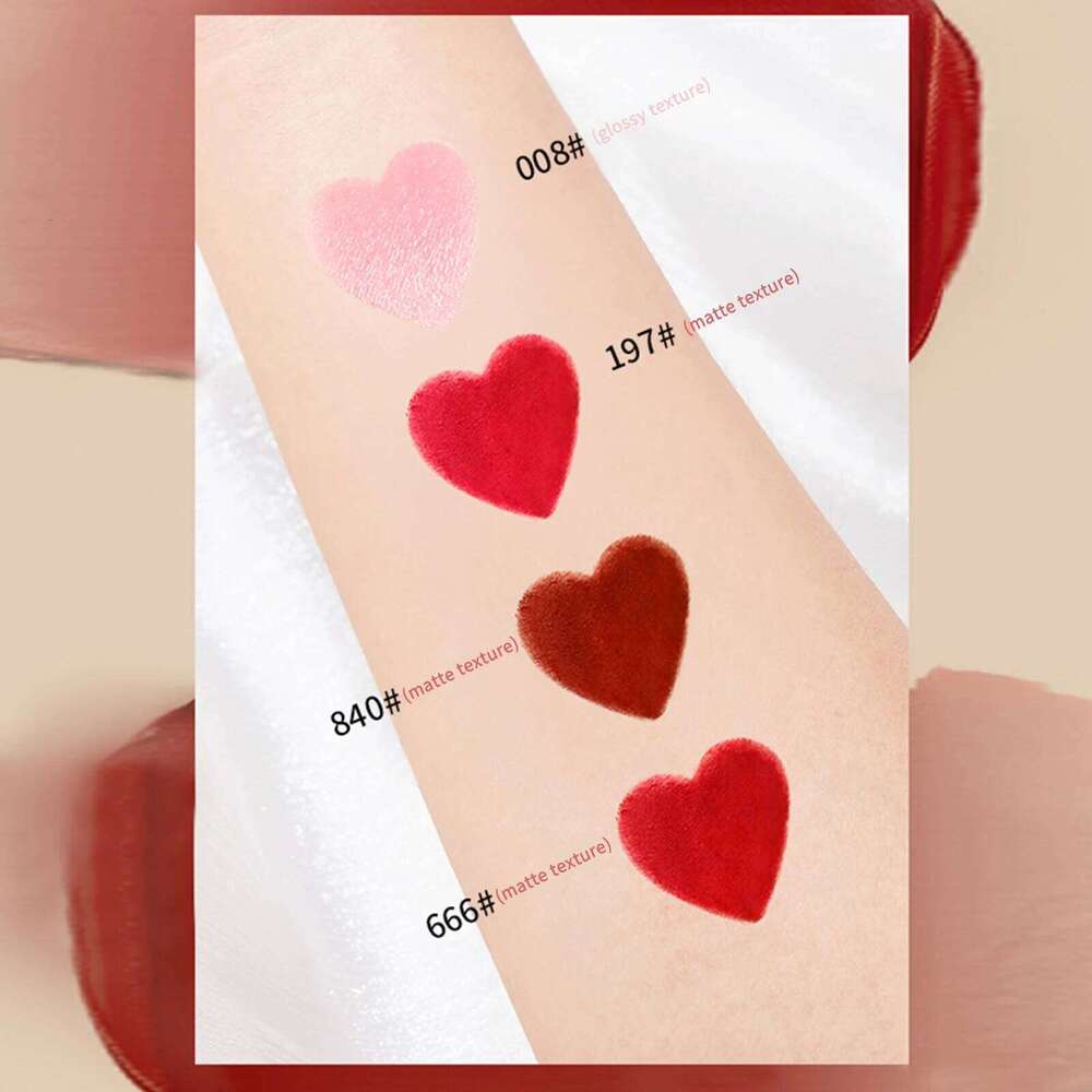 Luxury 4-Piece Lipstick Set, Waterproof & Long-Lasting 3.8g Each + Stylish Chain Bag Packaging for Christmas Gift H260302